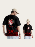 Kitsune Fox Mask Printed Japanese T Shirt - 2XL