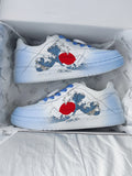 Sea Wave Print Japanese Streetwear Shoes - 35
