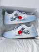 Sea Wave Print Japanese Streetwear Shoes - 35