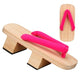 Two-Toothed Wooden Japanese Sandals - Medium