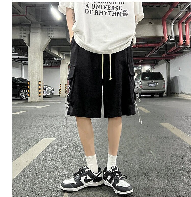 Oversized Multi Pocket Cargo Japanese Shorts - XL