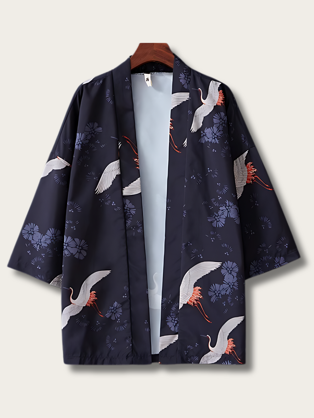 Crane's Elegance Kimono Cardigan - #4169e1:Royal Blue