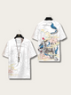 Roaring Tiger Lotus Graphic T Shirt - Large