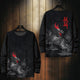 Legendary Beast Pattern Print Japanese Sweat Shirt - Medium
