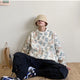Printed Crane Harajuku Japanese Sweater - Large