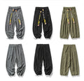 Plain Retro Style Wide Leg Japanese Harem Pants - XL