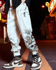 Lion Dance Head Japanese Modern Pants - XL