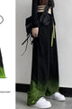 Gradient Color Retro Wide Leg Japanese Pants - Large