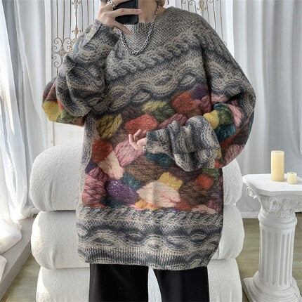 Lazy Retro Thick Japanese Sweater - 2XL