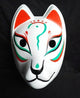 Printed Full Face Anime Fox Japanese Mask - #68