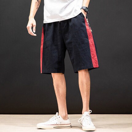 Red Geo Color Japanese Shorts - Medium