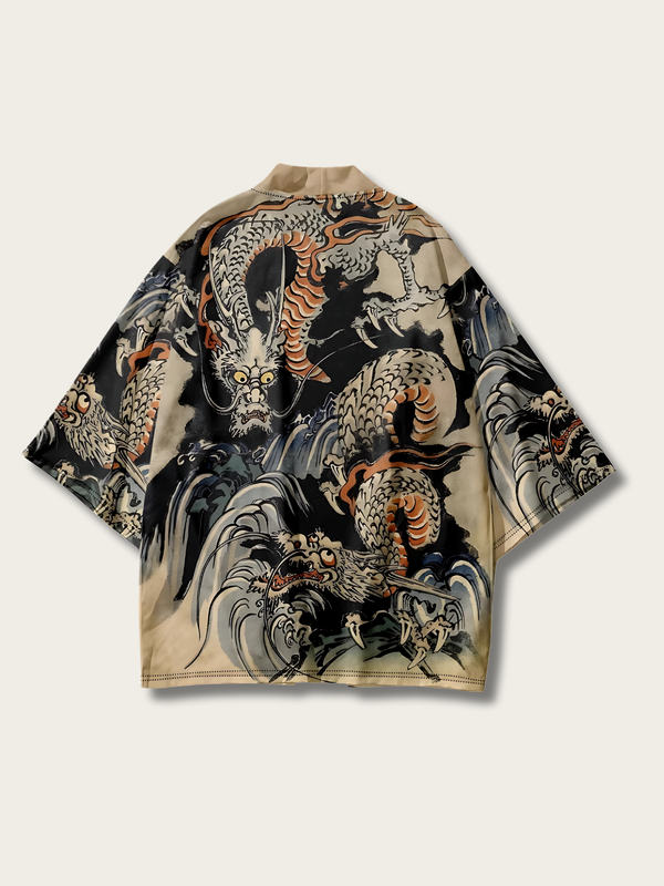 Dragon's Embrace Silk Kimono - M