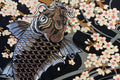 Retro Embroidered Koi Japanese T Shirt - 3XL