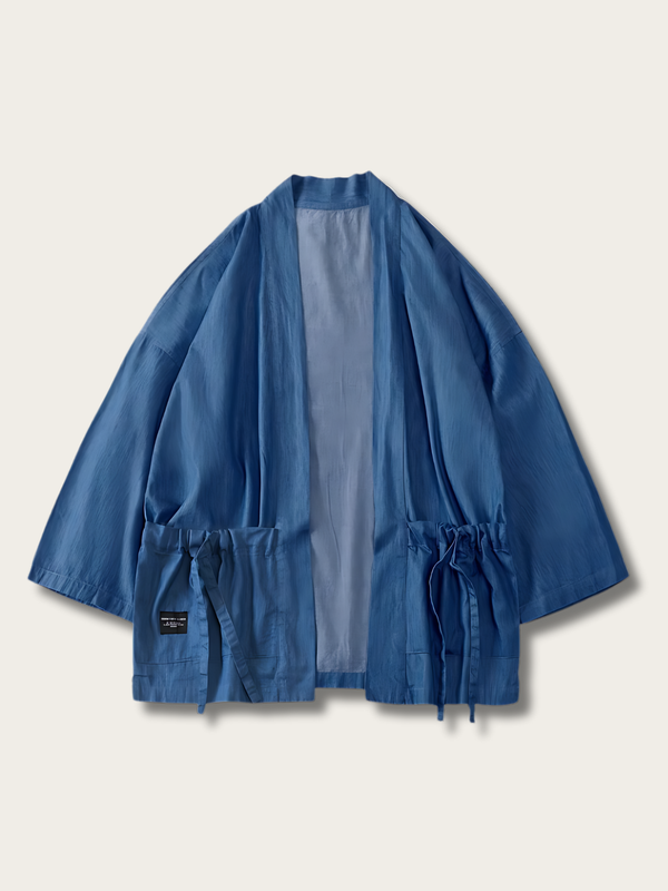 Azure Serenity Kimono Cardigan - S