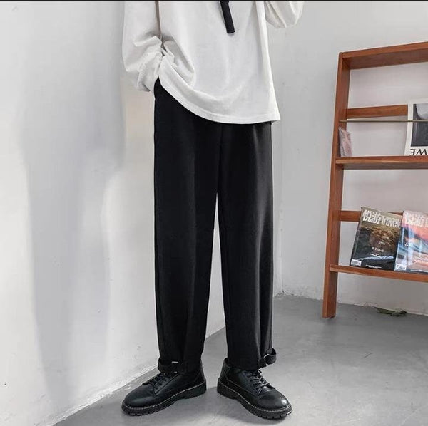 Autumn Loose Straight Japanese Pants - Medium
