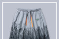 Mountain Contrast Printed Japanese Shorts - Large