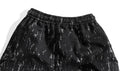 Ink Pattern Printed Retro Japanese Shorts - 3XL
