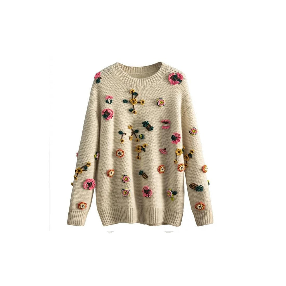 Crotched Floral Japanese Sweatshirt - Uniform