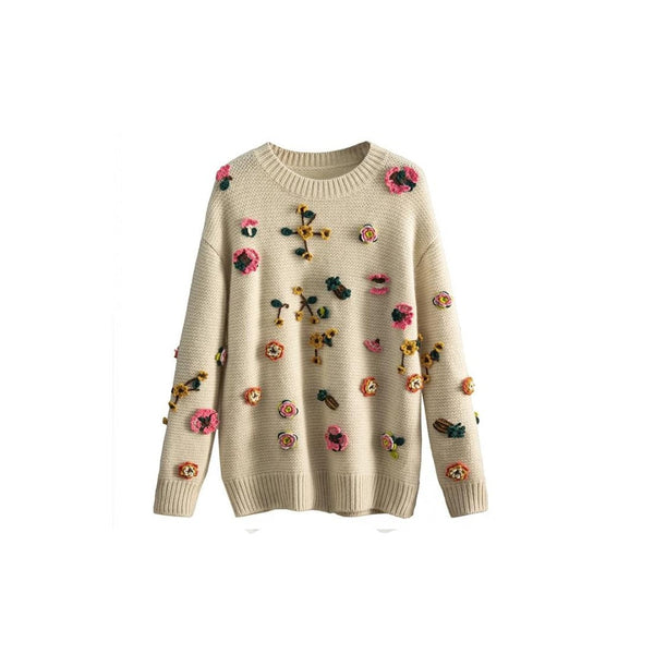 Crotched Floral Japanese Sweatshirt - Uniform