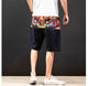 Red Geo Color Japanese Shorts - Large