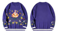 Lucky Rabbit Embroidered Japanese Sweatshirt - Large