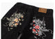 Denim Floral Embroidered Style Japanese Pants - 30