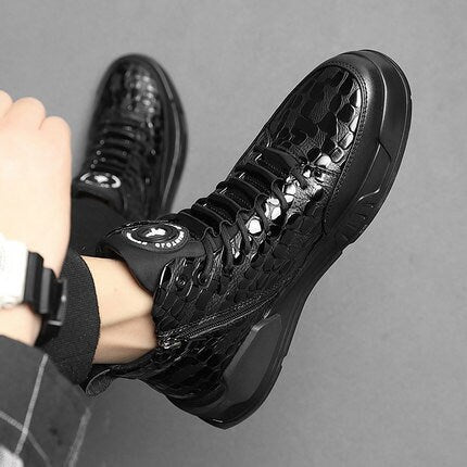 Black Plain Sport Casual Japanese Shoes - 42