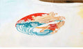 Tie Dye Embroidered Whale Japanese T Shirt - XL