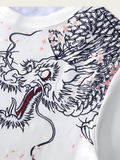 Sakura Dragon Embroidered Tee - XL