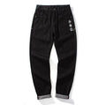Denim Floral Embroidered Style Japanese Pants - 29