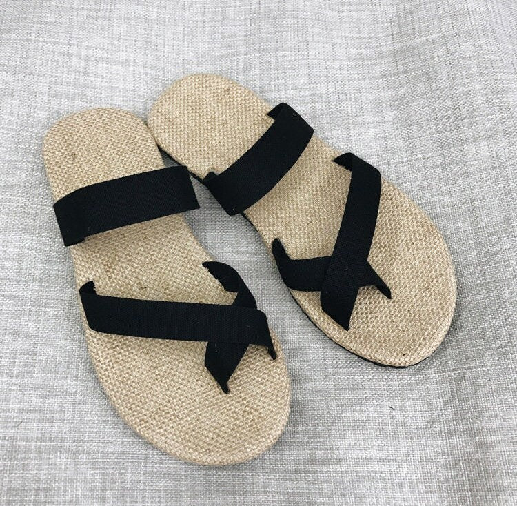 Rattan Ethnic Style Japanese Sandals - 37 EU