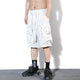 Ink Pattern Printed Retro Japanese Shorts - 2XL