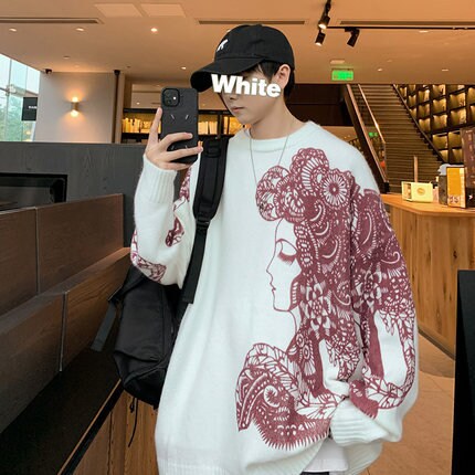 Knitted High End Winter Japanese Sweater - Large