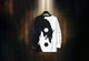 Yin Yang Wolf Print Japanese Style Sweater - Small