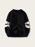 Stride Quilted Japanese Knit Sweater - Medium