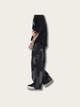 Patch Denim Japanese Streetwear Pants - Large