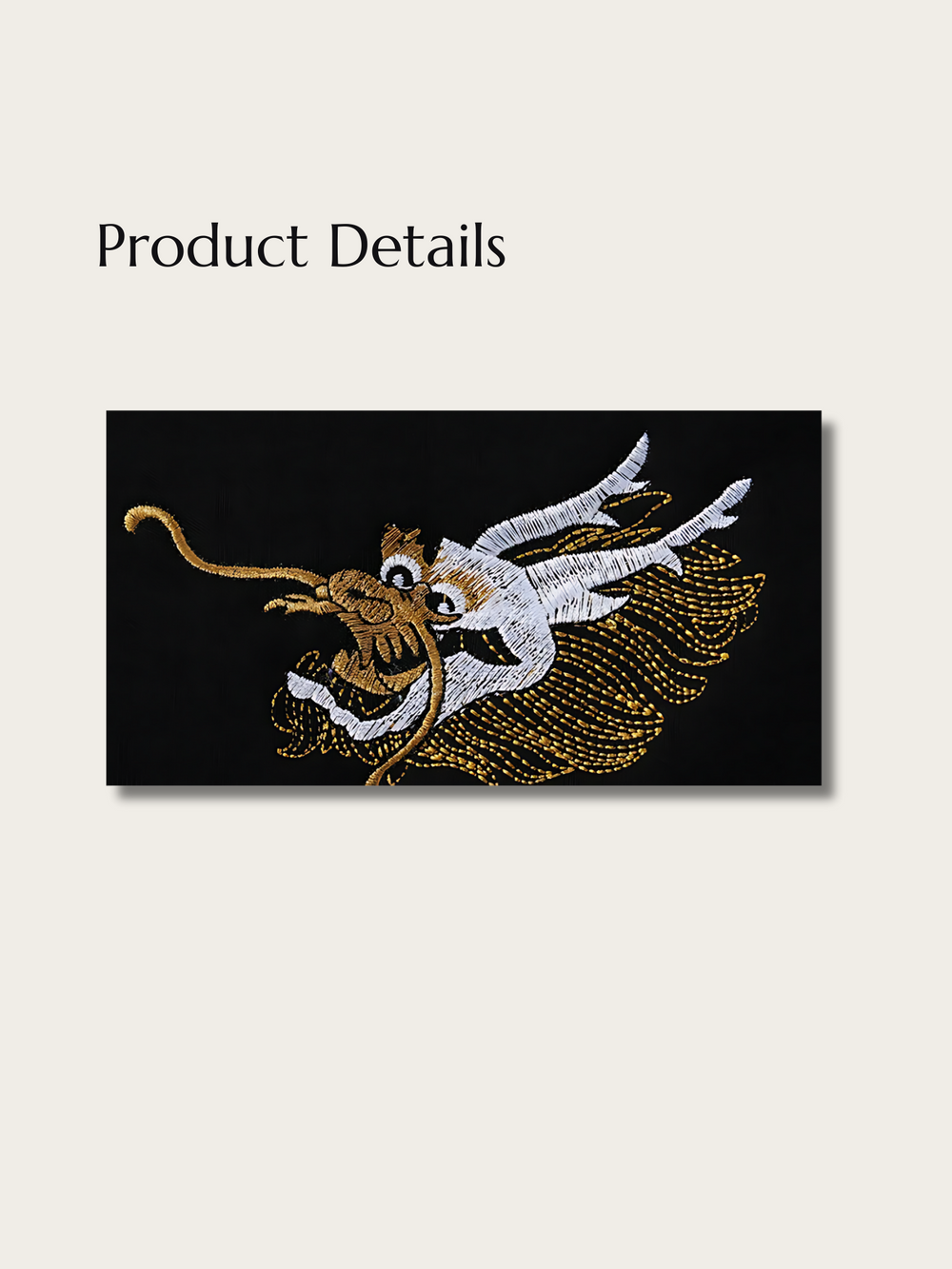 Embroidered Mythos Dragon Japanese Sweatshirt - XL