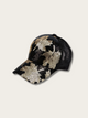 Sequin Camo Japanese Trucker Cap - Black