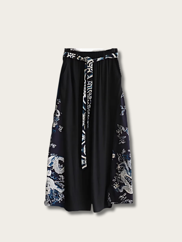 Dragonbound Elegance Japanese Pants - Medium