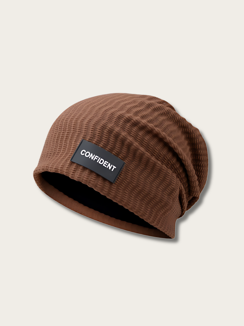 Bold Aura Japanese Beanie - Brown