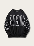 Bold Basic Oversized Japanese Sweatshirt - Medium