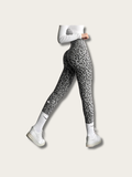 Leopard Printed Japanese Yoga Pants - Large