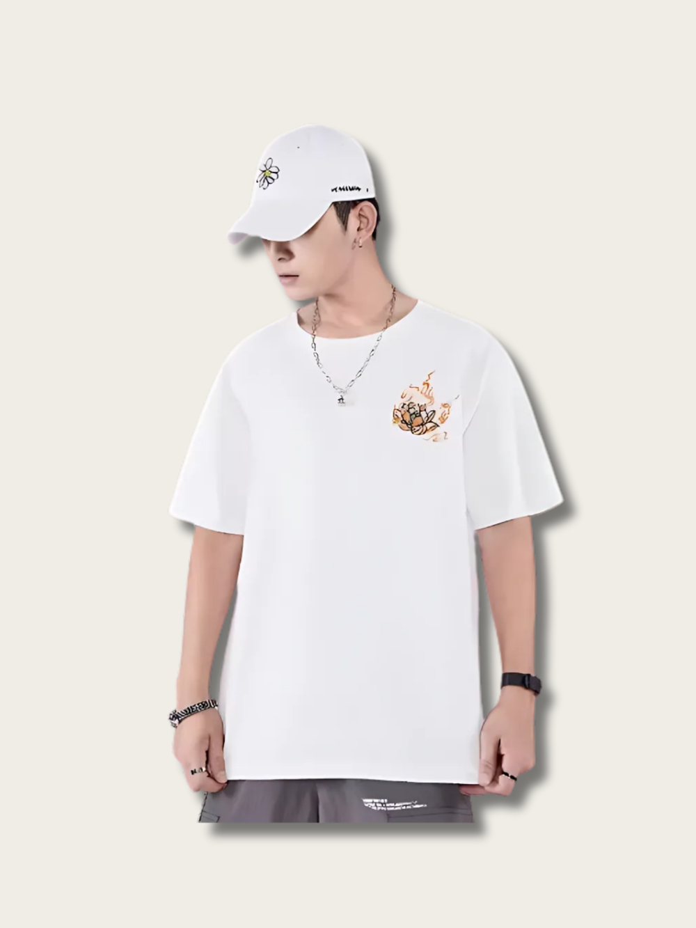 Inferno Tiger Blaze Japanese T Shirt - Large