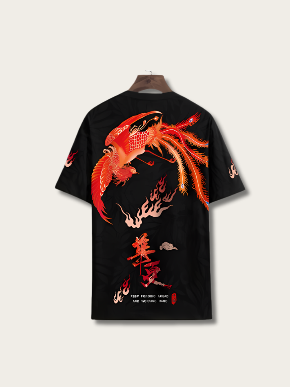 Classic Phoenix Printed Japanese T Shirt - Small