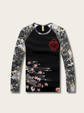 Koi Bloom Shadow Japanese Sweatshirt - Large