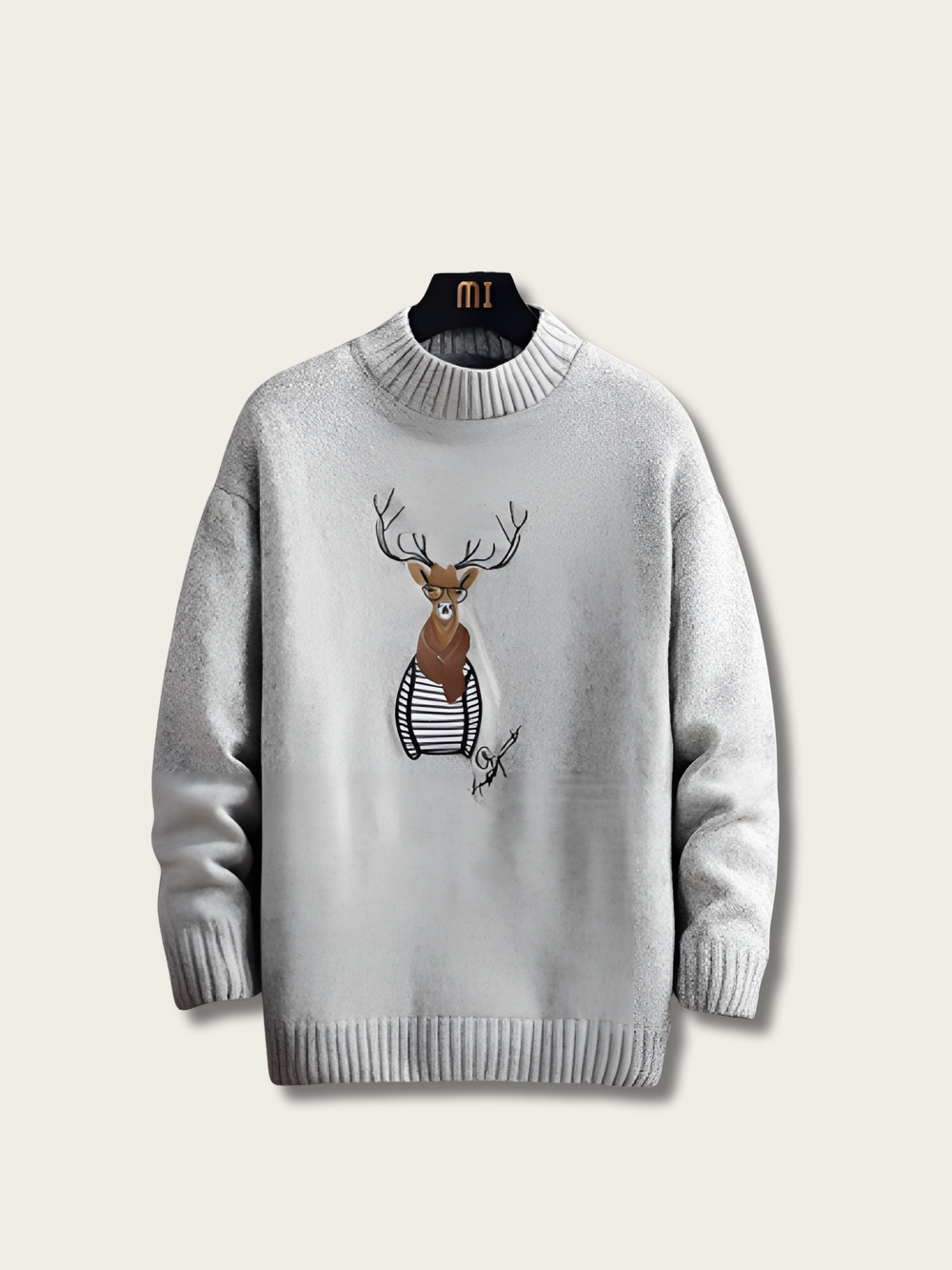 Cozy Deer Knitted Japanese Sweater - Small