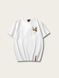 Golden Soar Crane Japanese T Shirt - Large