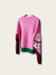 Knitted Rose Japanese Sweatshirt - Medium