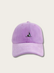 Yoga Embroidered Japanese Cap - Purple