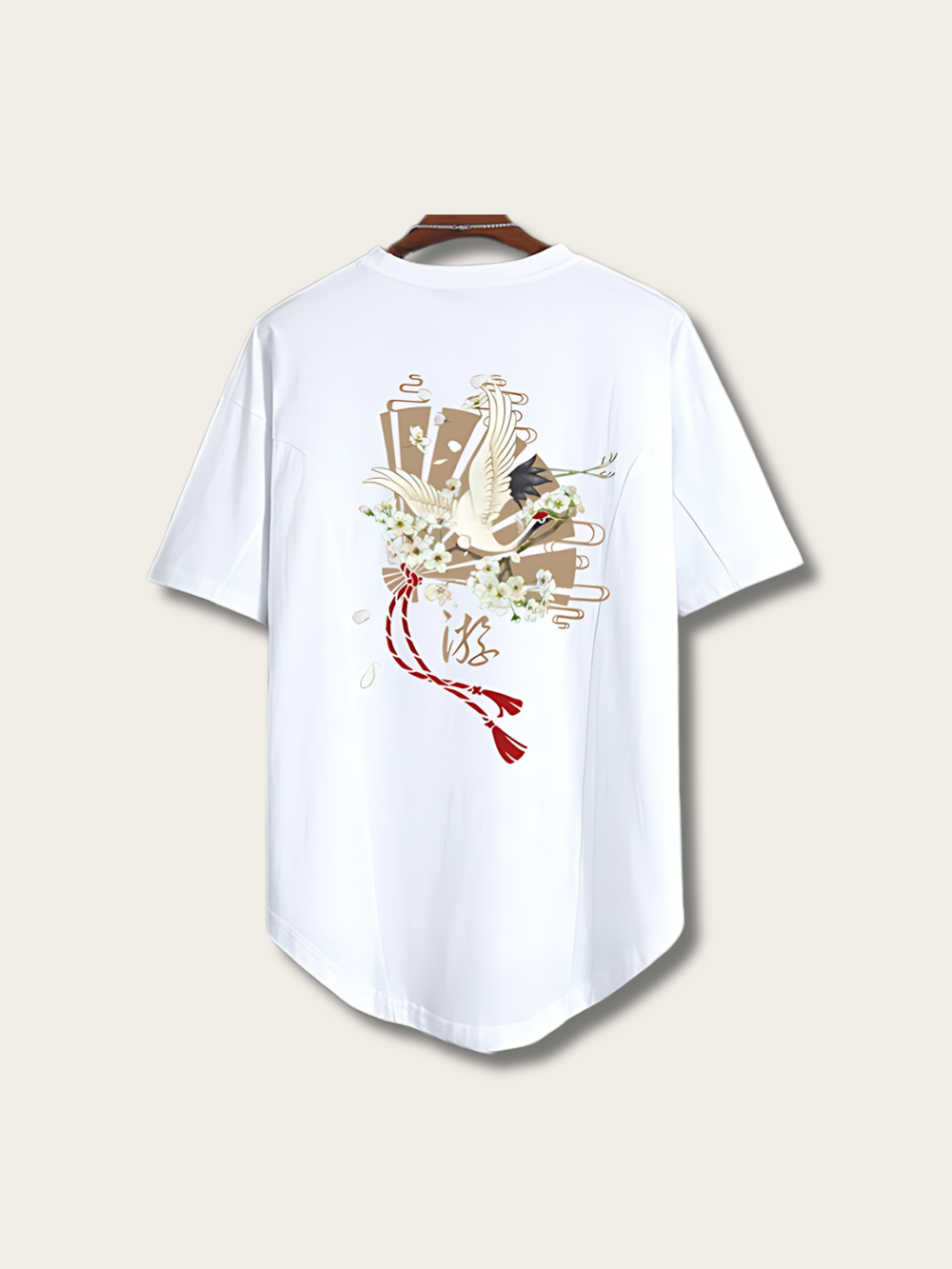 Crane Streetwear Japanese T Shirt - Medium
